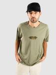 Футболка Welcome Shell Garment Dyed Knit T-Shirt, olive - фото