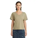 Футболка G-Star Open Relaxed short sleeve v neck, зеленый - фото
