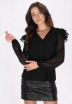 Блузка faina, черный - фото 2