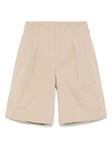 Плиссированные шорты-бермуды LEMAIRE, нейтральный - фото