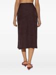 Юбка миди Jacquemus Notte, коричневый - фото 4