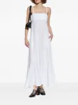 Макси-платье с вышитыми деталями Moschino, белый - фото 2