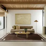 Коврик из шерсти с градиентным узором Grace nuLOOM, 91x152 см, коричневый - фото