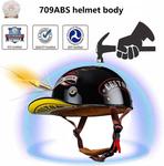 Полушлем YMKJGZS Baseball, красный / черный - фото 4