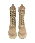 Ботинки Hero на шнуровке Emanuelle Vee, бежевый - фото 4