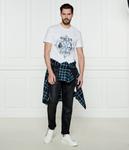 Футболка мужская Guess Jeans хлопковая с рисунком, белый - фото 2