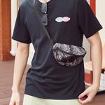 Сумка Converse Sling Pack Print Bag 'Black Grey' - фото 4