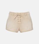 Джинсовые шорты Delma Isabel Marant, экрю - фото