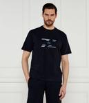 Футболка с лентой hj Regular fit Boss Green, синий - фото