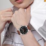 COACH Часы JACKSON Collection Wrist Watch Quartz Movement Leather Strap Black Dial Men's Watch - фото 6