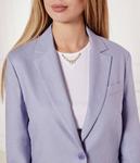 Льняная куртка Regular fit Liu Jo, лавандовый - фото 4