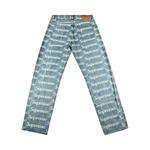 Джинсы Supreme Frayed Logos Regualr Blue - фото 2