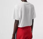 Футболка женская Burberry с логотипом, белый / черный - фото 4