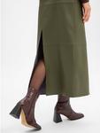Юбка-карандаш оливкового цвета edited - фото 2