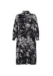 Платье Kaffe Curve KCMONA, Black White Painted Flower/Black - фото 5