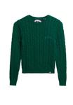 Джемпер Superdry & Co ESSENTIALS CABLE, Sharp Green/Green - фото 4