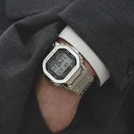 Часы Casio G-Shock Full Metal GMW-B5000 Series, арт. GMW-B5000D-1, серебристый + коробка - фото 5