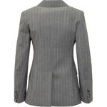 Полосатый однобортный пиджак MaxMara Studio, серый - фото 3