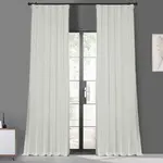 Плотные шторы из искусственной шелковой тафты Half Price Drapes, eggshell - фото