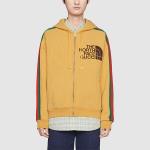 X The North Face Web Print Хлопковая толстовка Золотая Gucci, желтый - фото 2