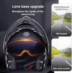 Шлем мотоциклетный AAREG Bluetooth, белый - фото 5