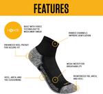 Carhartt мужские носки Midweight, 3 пары, Black - фото 3