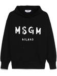 Худи с логотипом MSGM, черный - фото