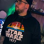 Толстовка в стиле ретро Звездные войны 1977 года черный - фото 4