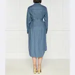 Платье с поясом Tommy Hilfiger, синий - фото 3