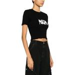 Топ с логотипом и сборками MSGM, черный - фото 5