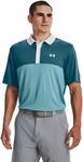Under Armour Performance 3.0 Colorblock мужская поло, Still Waterstatic Blue - фото 2