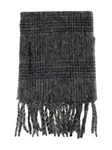 Шарф в клетку с бахромой SAMSOE SAMSOE, серый - фото 2
