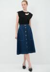 Джинсовая юбка BUTTONED - A-line skirt adL, темно-синий - фото 2