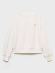 Детский свитер с аппликацией Mango, Natural White - фото 3