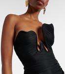 Топ Salacia с рюшами Christopher Esber, черный - фото 4