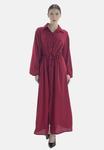 Платье макси Elara, бургундия - фото