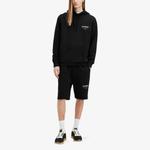 Шорты Allsaints Underground с фирменным принтом, черный - фото 2