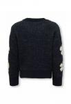 Джемпер ONLY MINI KMGNAJA FLOWER PULLOVER, Night Sky/Dark Blue - фото 2