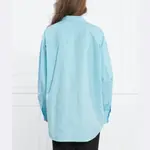 Рубашка свободного кроя Samsøe Samsøe, синий - фото 2