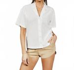 Рубашка Isla Camp в цвете слоновая кость 7Diamonds - фото