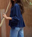 Топ Lindona в темно-синем цвете By Together - фото 3