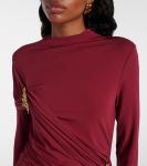 Платье Izadora из джерси с декором Simkhai, Cranberry - фото 4