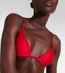 Через треугольный верх бикини Jade Swim, Crimson - фото 4