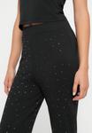 Брюки ONLY ONLANNE FLARED RHINESTONE PANT, Black - фото 6