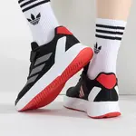 Adidas Duramo SL J 'Black Iron Scarlet', Черный Красный - фото 4