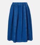 Джинсовая юбка миди Marni, цвет ocean - фото