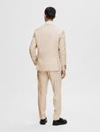 Куртка SELECTED HOMME Slim fit Suit Jacket SLHCEDRIC, кремовый - фото 4