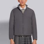 THOM BROWNE Серый пуховик для мужчин, Gray - фото 5