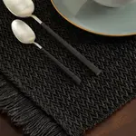 Индивидуальная скатерть El Corte Inglés с бахромой, черный - фото 2