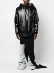 Rick Owens бомбер оверсайз с капюшоном, черный - фото 2